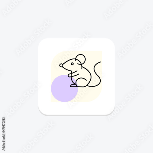 Fancy Mouse, vector, pixel perfect, illustrator file
