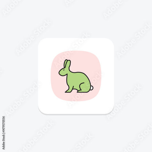 Rabbit, vector, pixel perfect, illustrator file