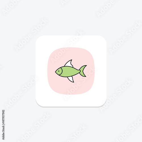 Tetra Fish, vector, pixel perfect, illustrator file
