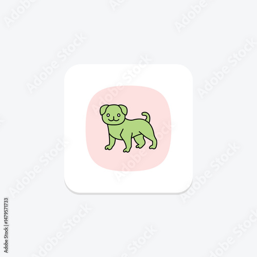 Pug, vector, pixel perfect, illustrator file