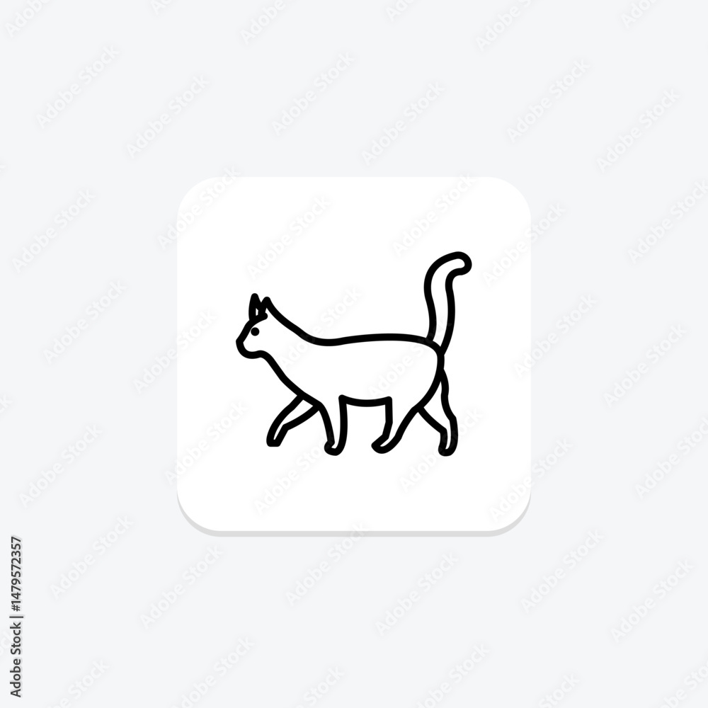Fototapeta premium Cat, vector, pixel perfect, illustrator file