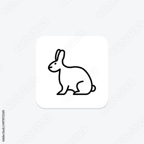 Rabbit, vector, pixel perfect, illustrator file