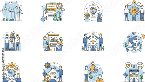 Corporate Social Responsibility Vector Graphics
