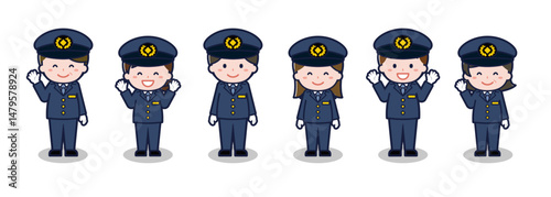 いろいろな人物セット_笑顔_運転手