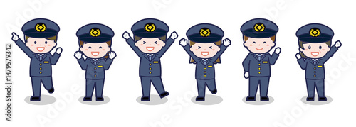 いろいろな人物セット_喜び_運転手