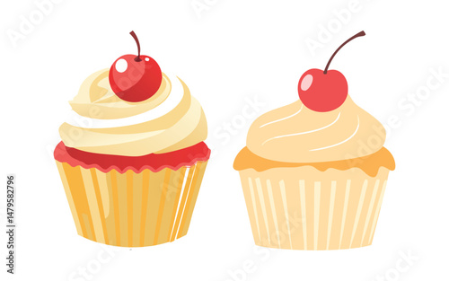 Cherry Cupcakes Recipe Images Design Template
