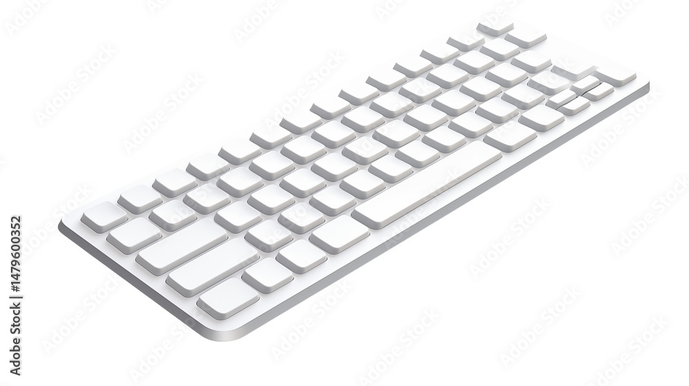 Modern White Wireless Keyboard for Typing and Computing Needs Modern White Wireless Keyboard for Typing and Computing Needs