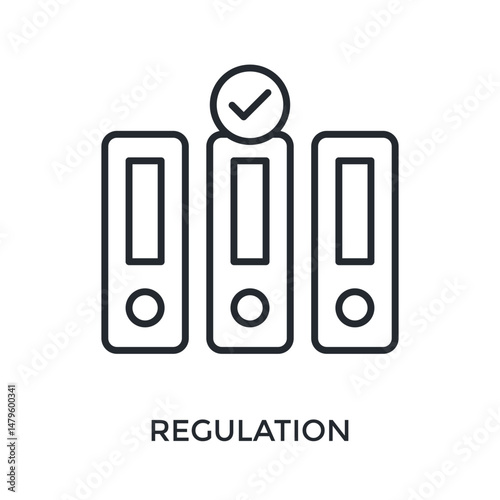 Regulation Icon Outline Style. Vector Illustration For Graphic Design
