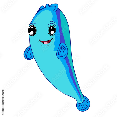 anchovy fish cartoon illustration useful for story telling rhymes content creators
