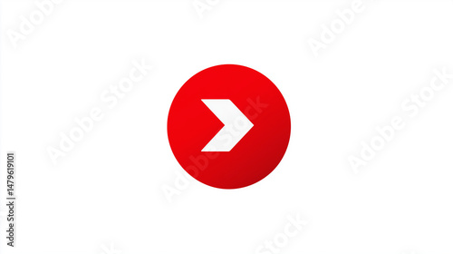 Free Download Red circle with white left pointing arrow on transparent background - GFXLoad