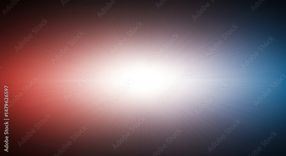 Obraz premium Cosmic showdown A redblue nebula clash stars ablaze at the epicenter