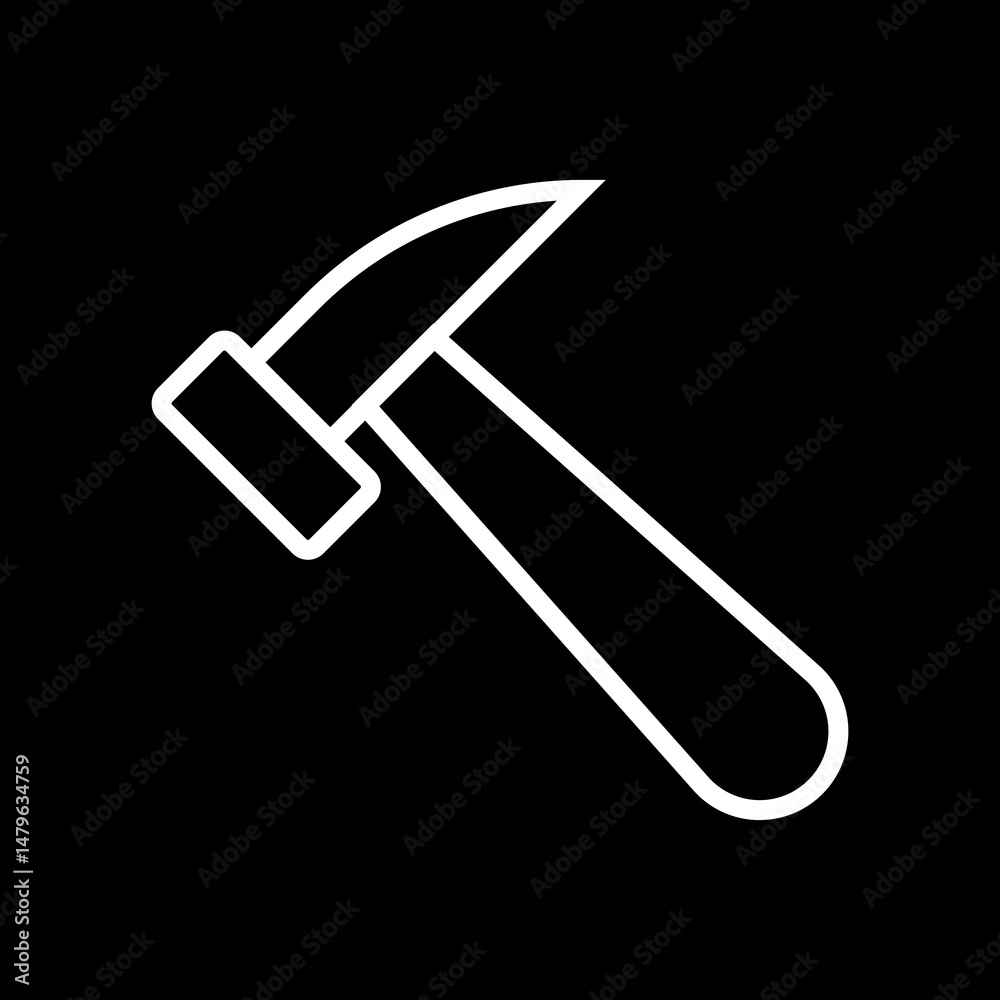 Fototapeta premium Hammer icon design