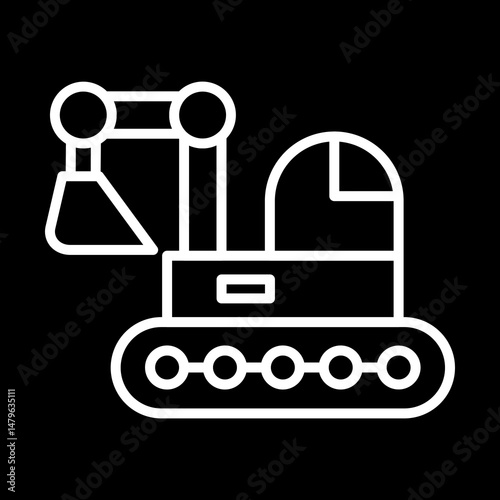 Backhoe icon design