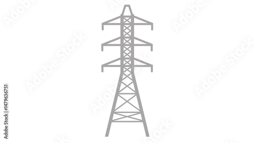 Powerful electricity pylon design energy grid infrastructure strength stability