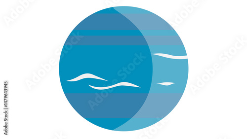 Serene ocean scene evokes tranquility peaceful blue waves  perfect for summer designs