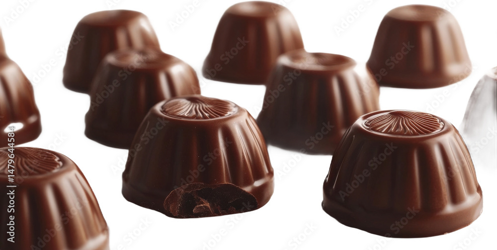 Obraz premium Delicious Dark Chocolate Truffles
