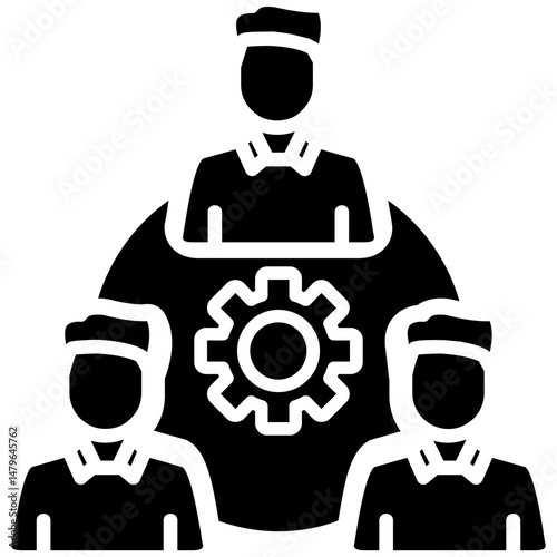 Cooperative Icon Mutual Business Relationship Symbol