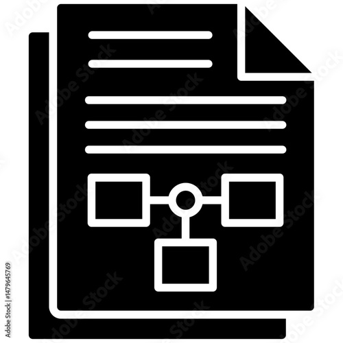 Strategic Planning Icon Business Roadmap Symbol