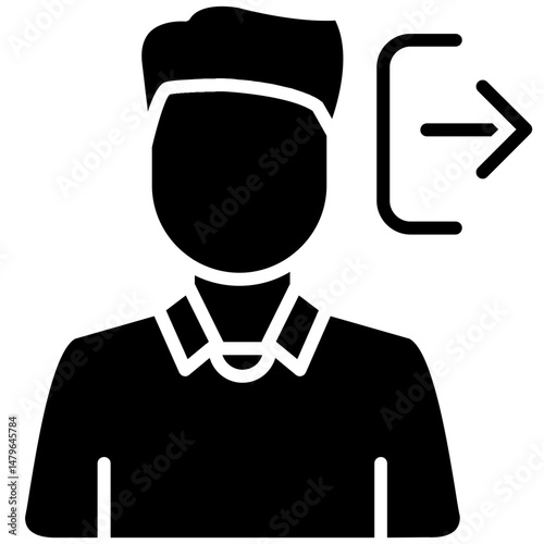 Exit Icon Business Exit Strategy and Transition Symbol