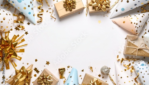 gold nuance birthday decoration