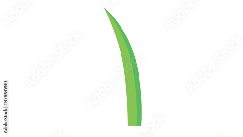 Vibrant green grass blade nature beauty design element spring freshness