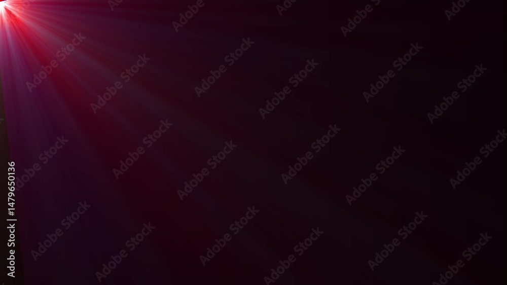 Projector Casting Pink And Red Light Beams