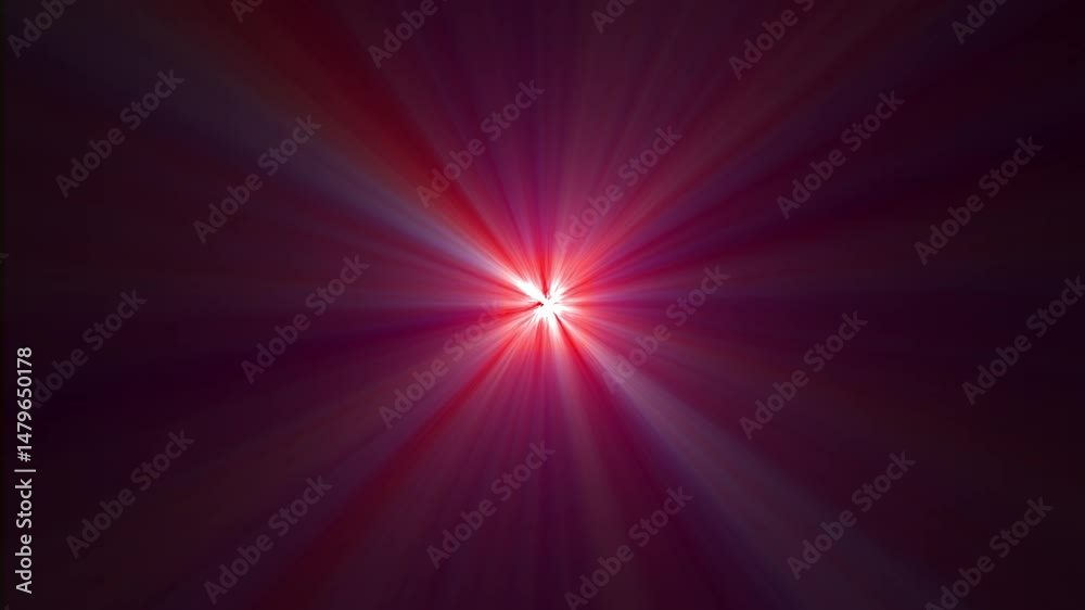 Projector Casting Pink And Red Light Beams