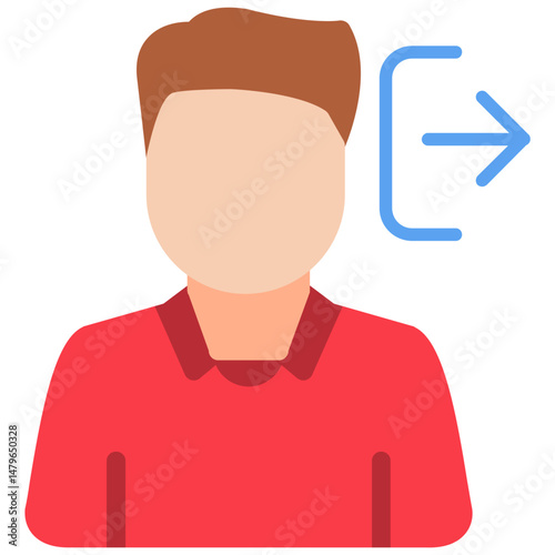 Exit Icon Business Exit Strategy and Transition Symbol