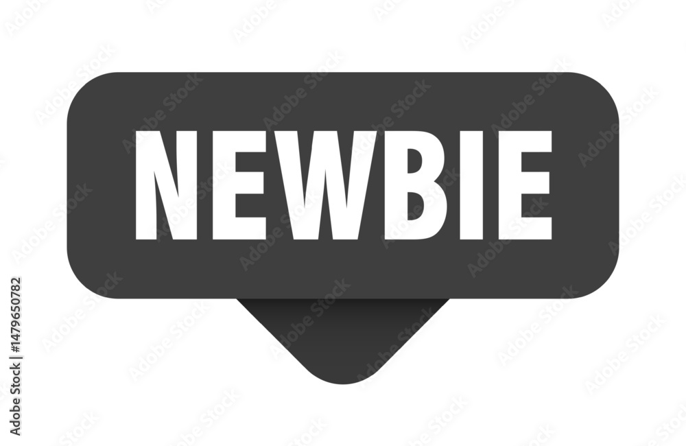 newbie sticker. newbie sign on transparent background newbie sticker. newbie sign on transparent background