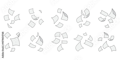 Falling Papers Element