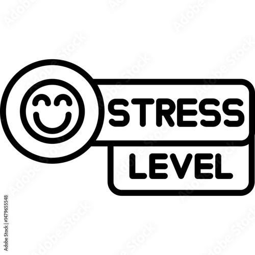 Stress Level Icon Emotional State Indicator