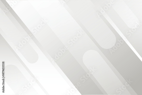 Abstract white and grey background with dynamic waves