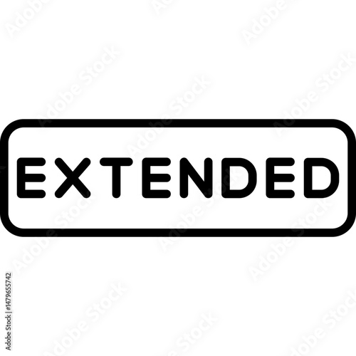 Extended Icon Additional Time or Length Symbol
