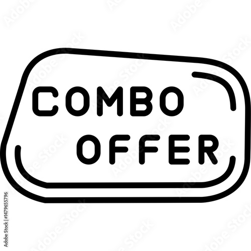Combo Offer Icon Discount Bundle Promotion Symbol