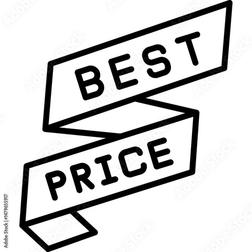 Best Price Icon Competitive Offer Tag Symbol