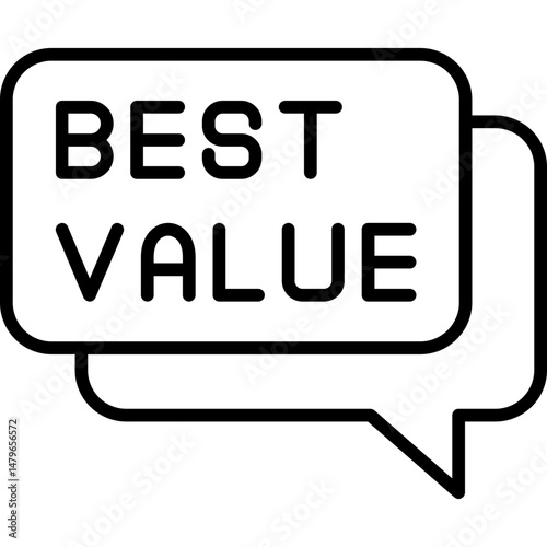 Best Value Icon Best Deal and Price Symbol