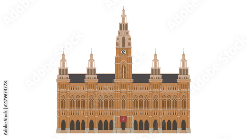 Majestic Vienna City Hall architectural masterpiece stunning detail intricate design