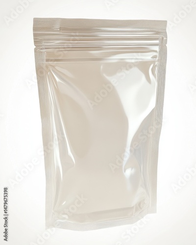 Wallpaper Mural Standing pouch mockup clear plastic bag with zipper closure studio shot for food or product packaging presentation Torontodigital.ca
