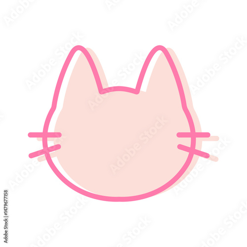猫フレームのイラスト　