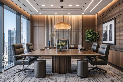 Stylish Modern Wall Decor for Upscale Corporate Office Space