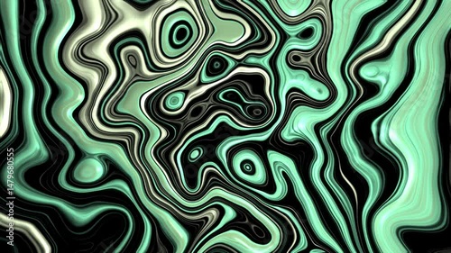 Liquid Fractual Motion Graphic Background 04