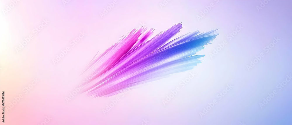 Obraz premium Abstract Colorful Paint Brush Stroke Design