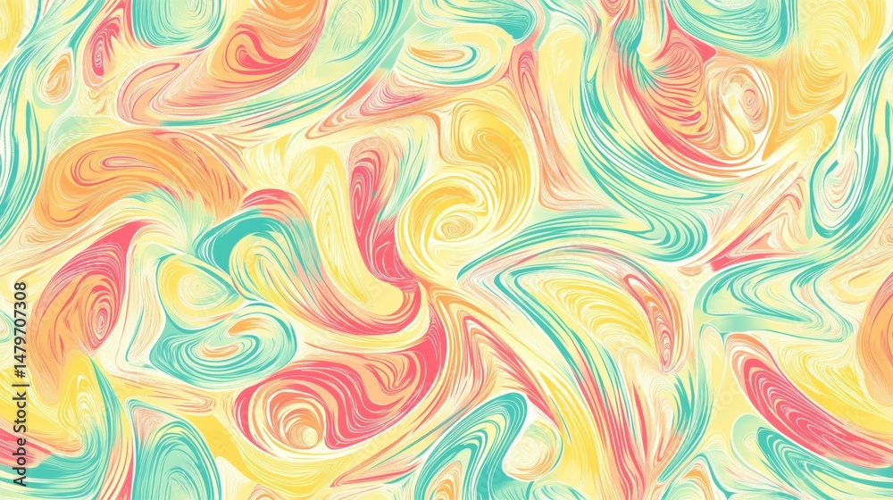 Pastel Yellow, Mint and Peach Fluid Swirl Abstract Background for Minimalistic Modern Presentations Pastel Yellow, Mint and Peach Fluid Swirl Abstract Background for Minimalistic Modern Presentations
