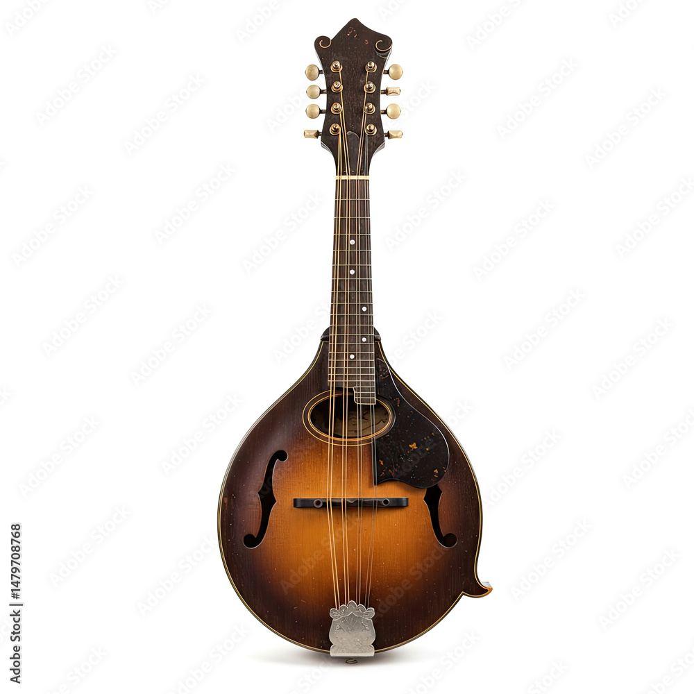Naklejka premium acoustic guitar isolated