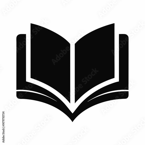Vector Illustration of an Open Book for Education, Learning, Literature, and Knowledge Concepts

