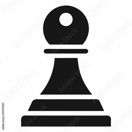 Chess King Icon Vector Illustration for Strategy, Gaming, and Board Game Icons


