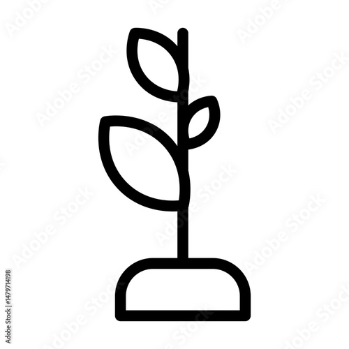 plant line icon