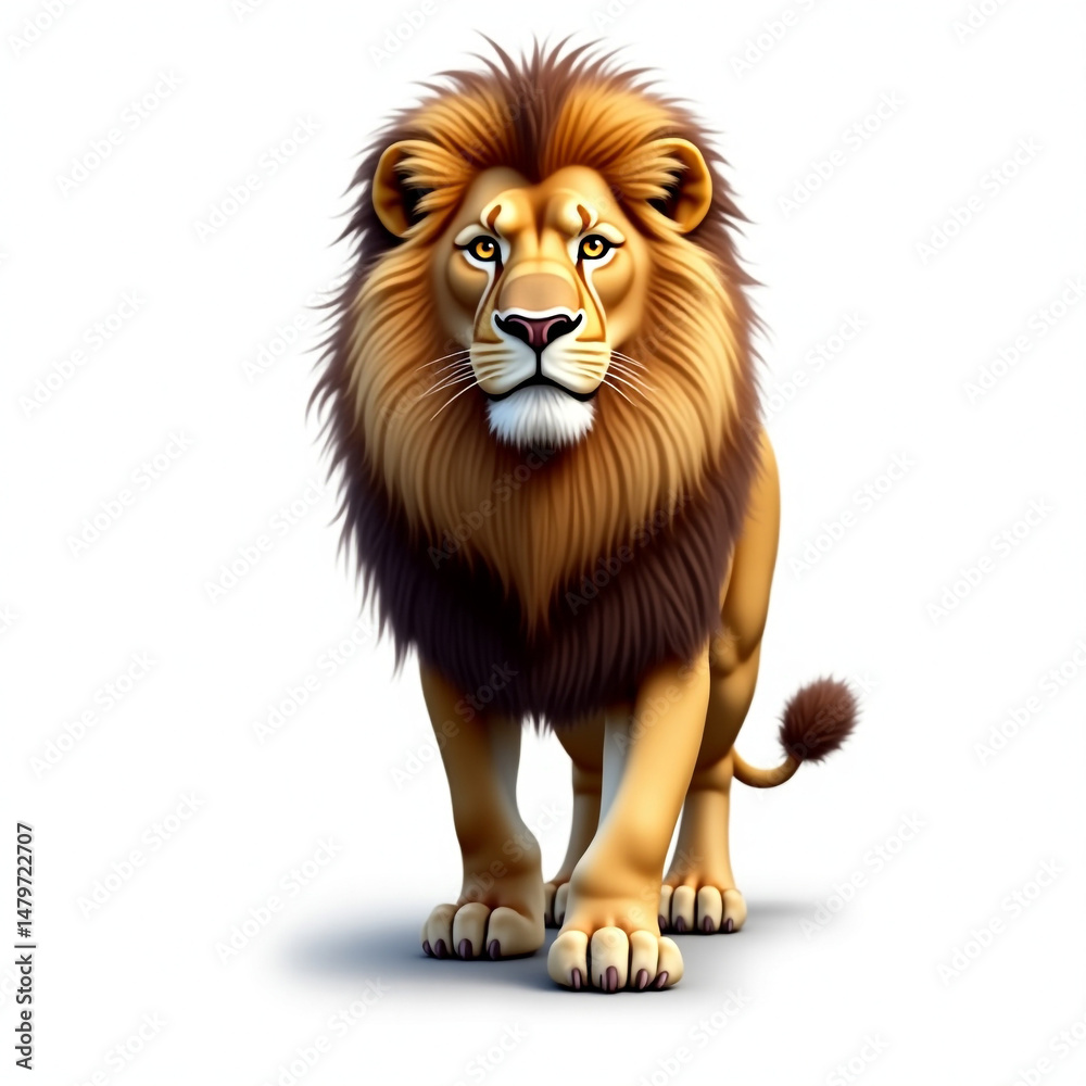 Obraz premium lion isolated on white