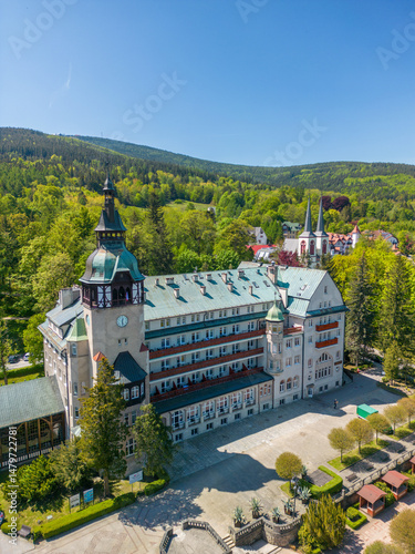 Radon health resort of Swieradow Zdroj in southern Poland