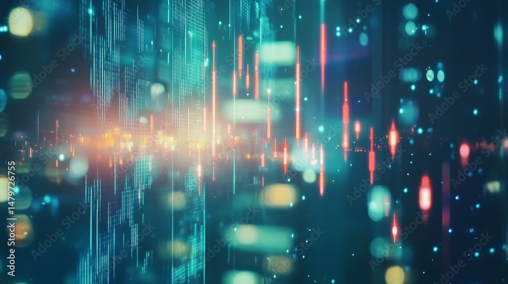 Dynamic data visualization digital realm infographic futuristic environment close-up view tech concept Dynamic data visualization digital realm infographic futuristic environment close-up view tech concept